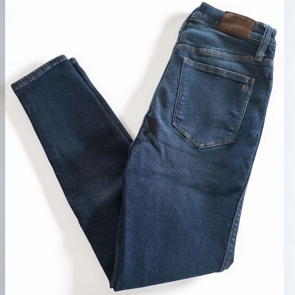 Madewell 10" High-Rise Skinny Jeans in Dark Wash, Size 29
